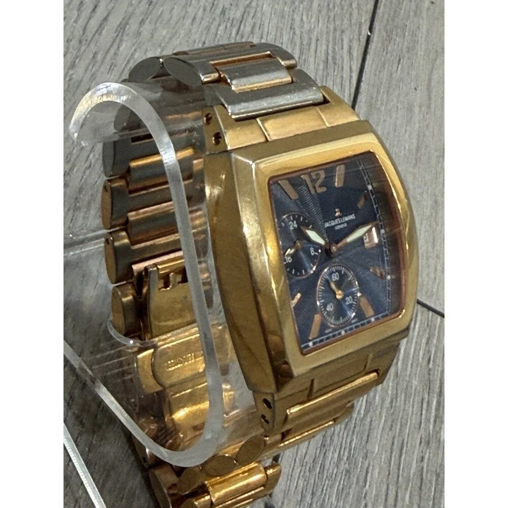 Jacques Lemans Geneve G120 Blue Dial Sapphire Crystal Chronograph Watch